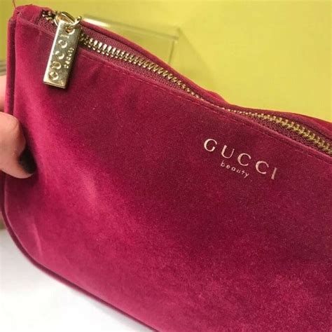 gucci tote bag lipstick|gucci makeup bag pink velvet.